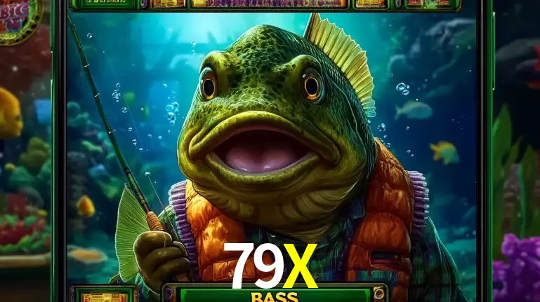 Personagem de peixe pescador do popular jogo de slot com tema de pescaria, uma das emocionantes opções de caça-níqueis para jogar e ganhar no cassino 79X.